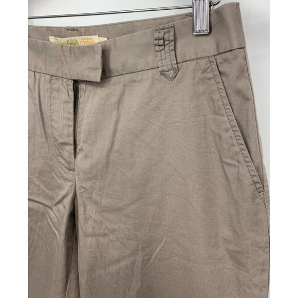 J Crew Chino Pants Size 6 S Short Brown City Fit Classic Buttery Twill Women New - Picture 4 of 8
